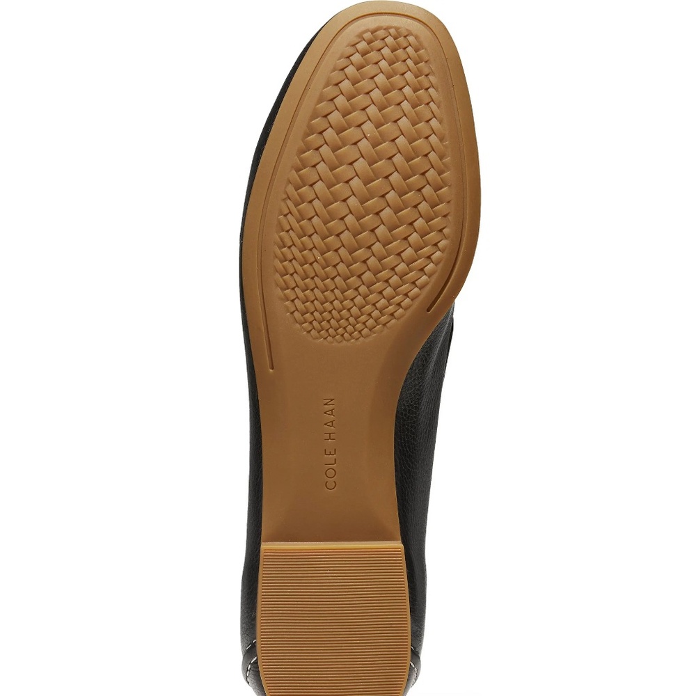 Cole Haan Caddie Bow Loafer Black Leather Flats - Picture 4 of 14